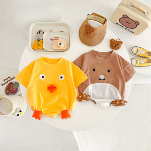 Discover the Charm of Our Newborn Cotton Triangle Rompers